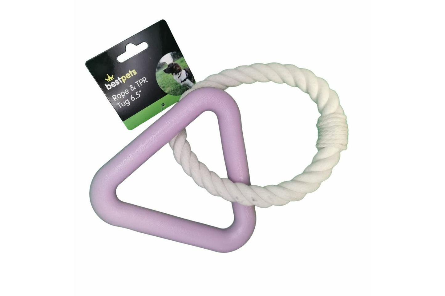  Bestpets Rope & TPR Tug 6.5"