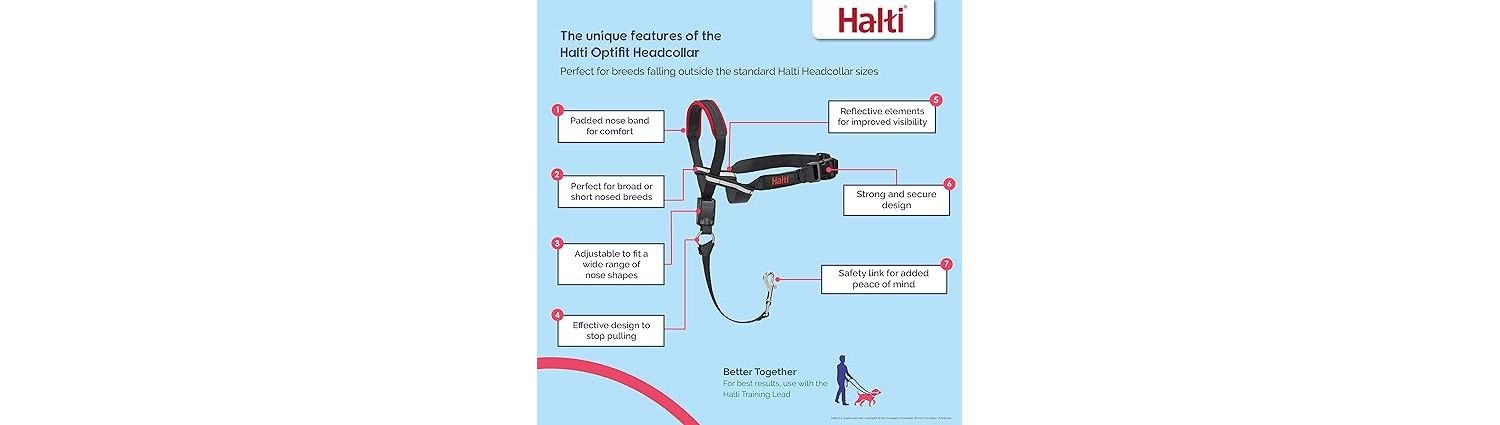  Halti Optifit Black Headcollar