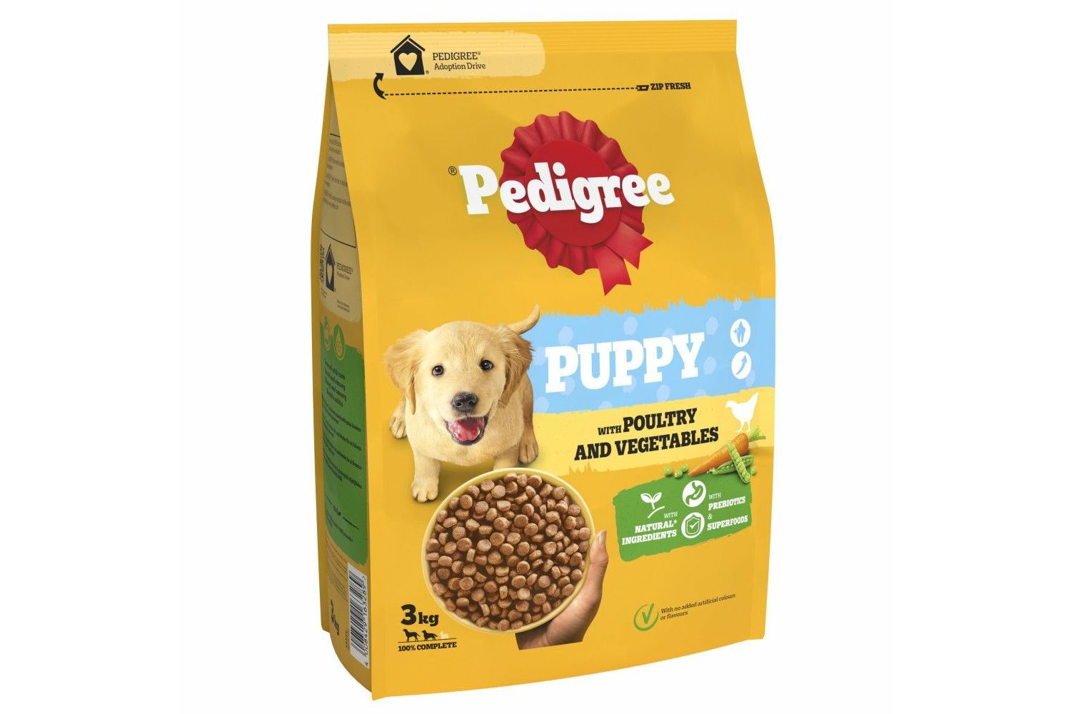  PEDIGREE COMPLETE Junior/Puppy Dry Dog Food Poultry And Vegetables 3kg