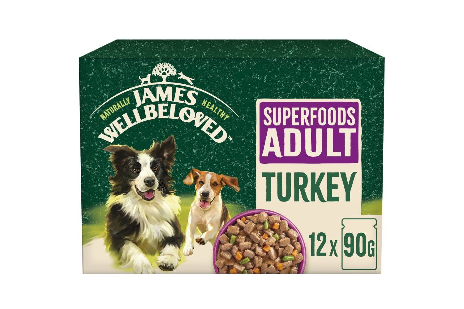 James Wellbeloved Superfood Adult Turkey In Gravy Pouch