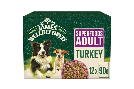  James Wellbeloved Superfood Adult Turkey In Gravy Pouch