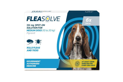  Fleasolve Spot On Flea Treatment - Medium Dog