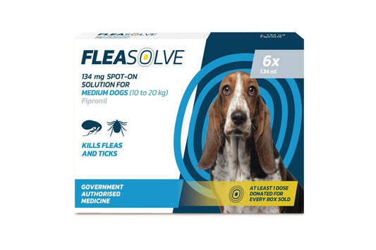  Fleasolve Spot On Flea Treatment - Medium Dog