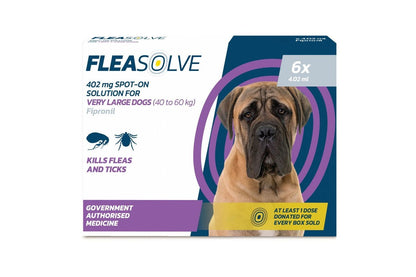  Fleasolve Spot-On Very Large Dog (40 - 60kg)