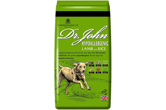  Dr John Hypoallergenic Lamb With Rice Dog Food 12.5kg