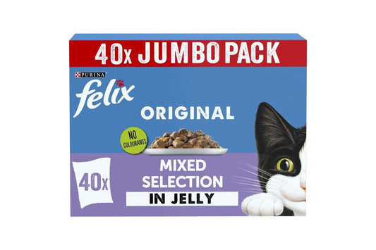  FELIX ORIGINAL Pouches Mixed Selection In Jelly 85g X 40pk