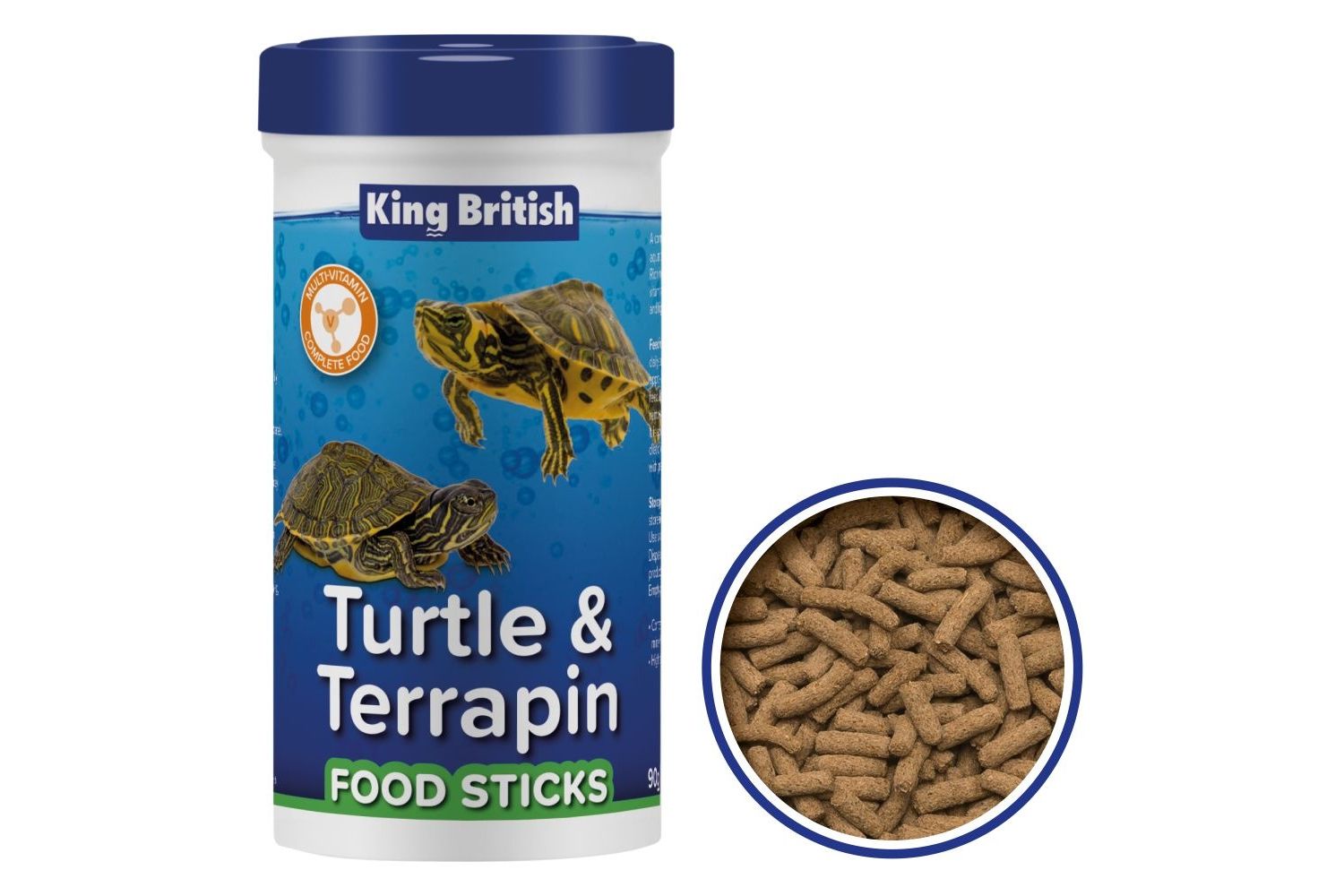  King British Turtle & Terrapin Food Sticks 90g