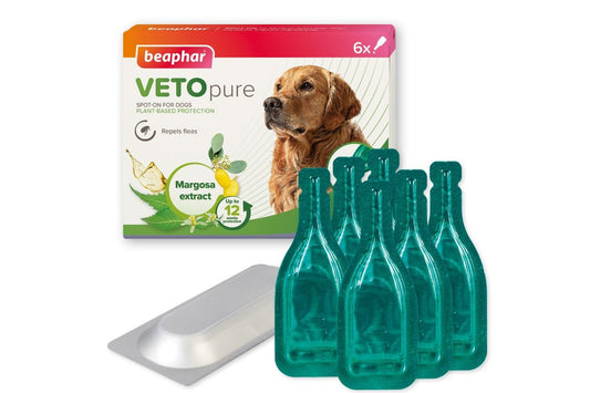  Beaphar VETOpure Plant-Based Flea Spot-On For Dogs Over 15kg