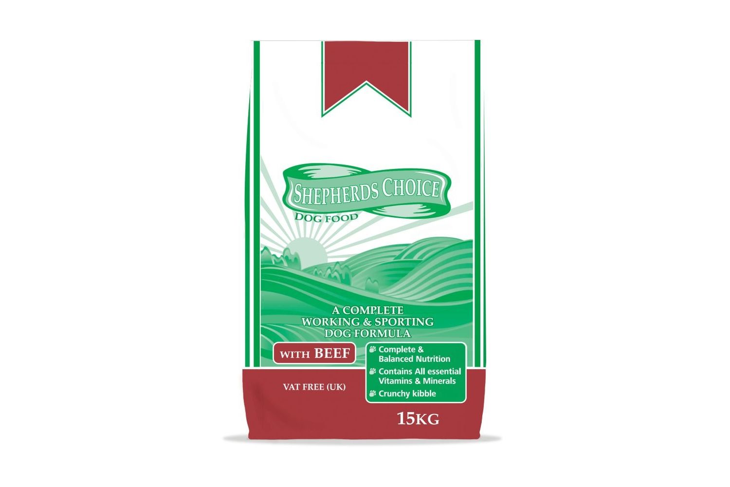  Shepherds Choice Working Dog Food Beef 15kg