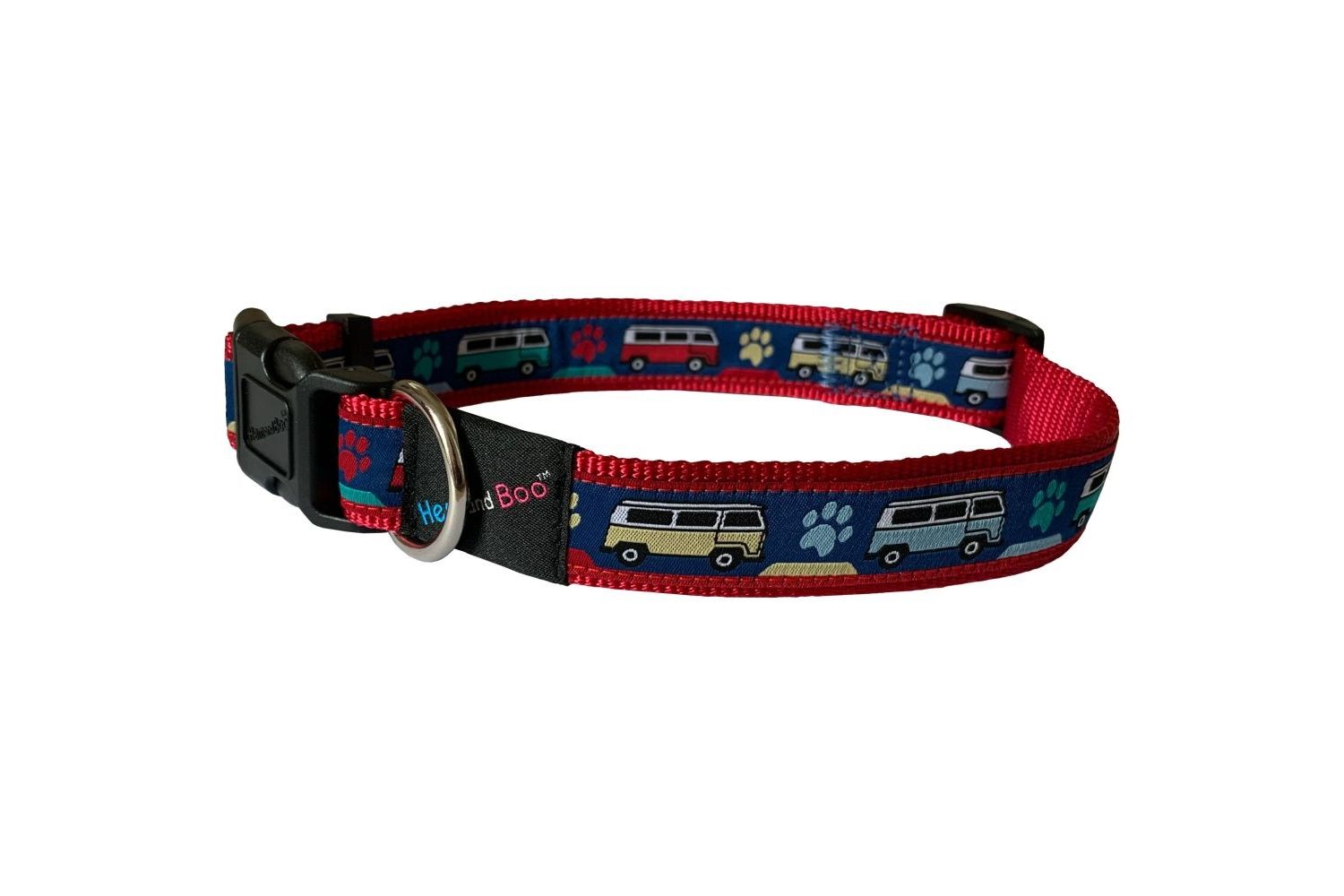  Hem & Boo Campervan Blue Dog Collar
