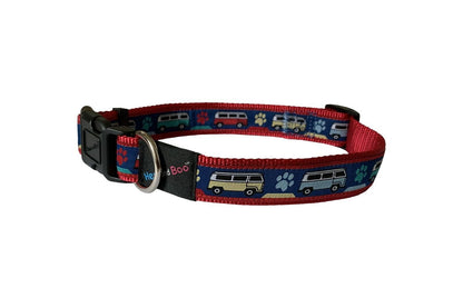  Hem & Boo Campervan Blue Dog Collar
