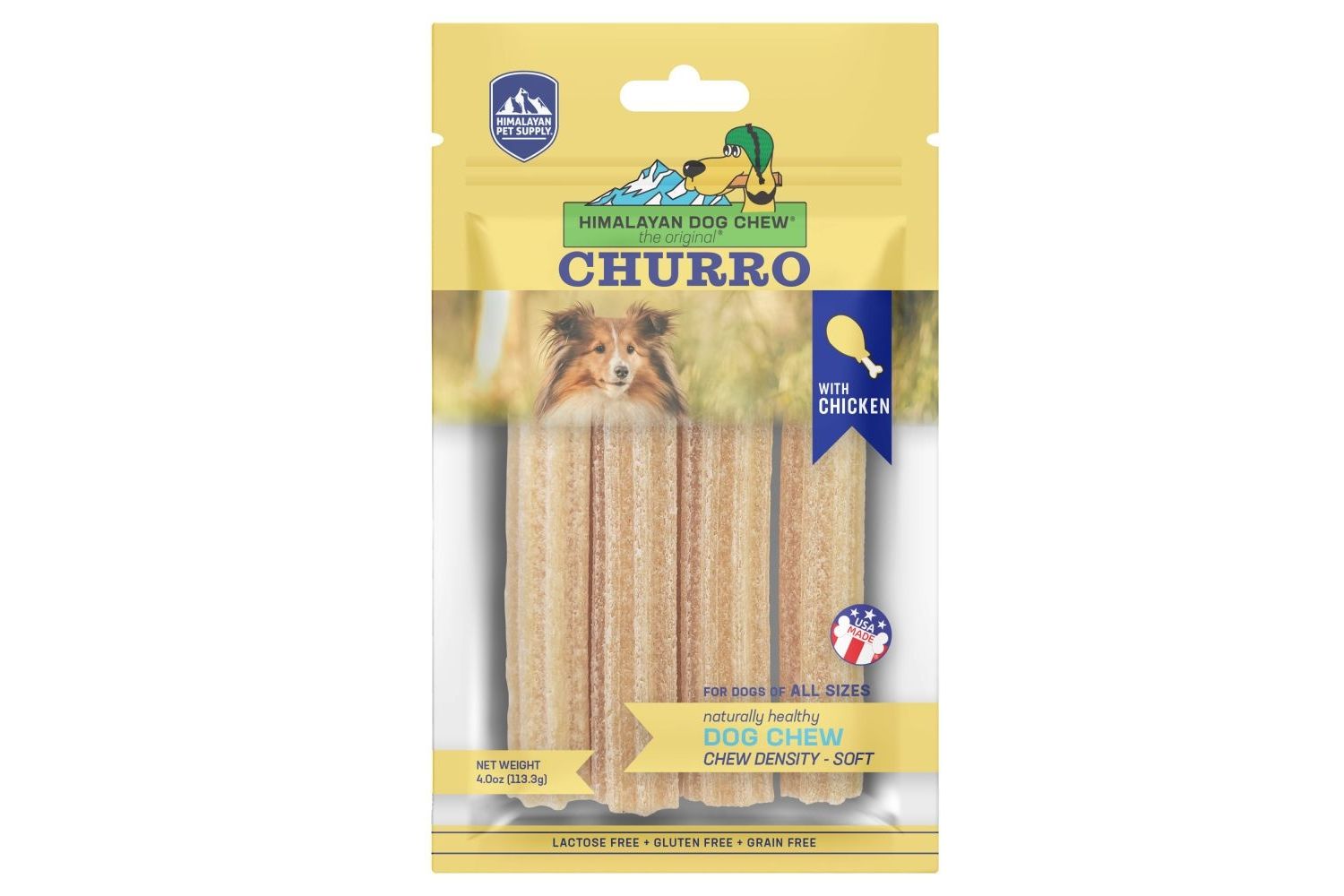  Himalayan Churro Chicken Dog Treats 4 Pack