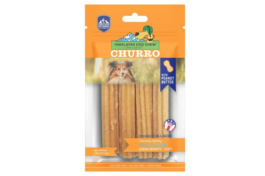  Himalayan Churro Peanut Butter Dog Treats 4 Pack