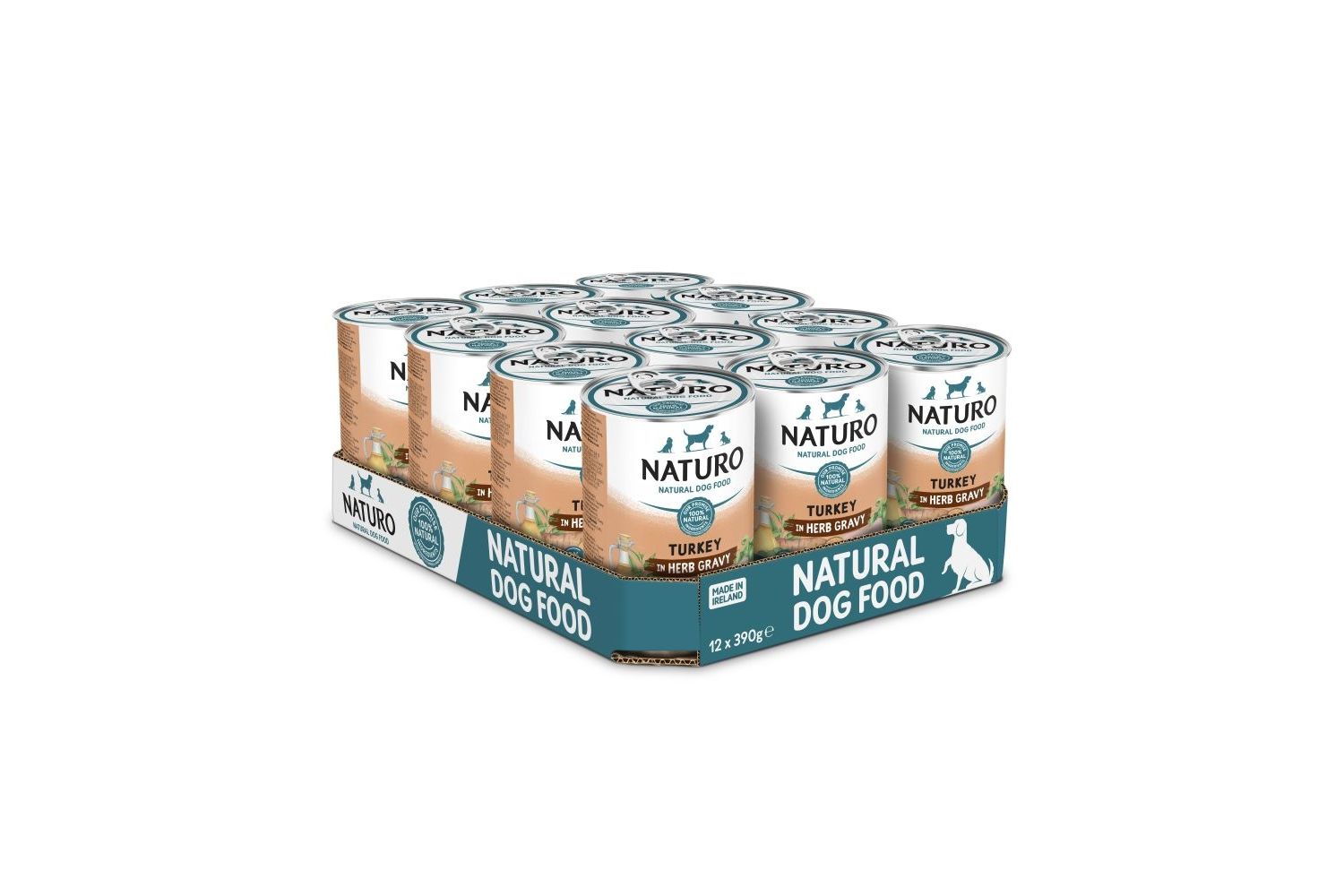  Naturo Adult Dog Grain & Gluten Free Turkey In A Herb Gravy 12 X 390g