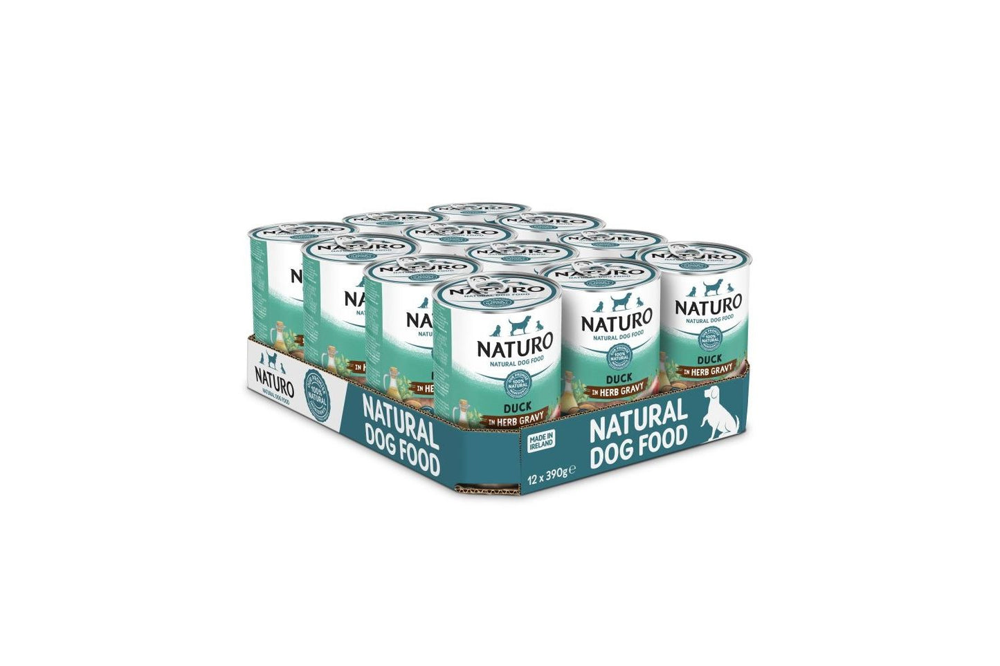  Naturo Adult Dog Grain & Gluten Free Duck In A Herb Gravy 12 X 390g