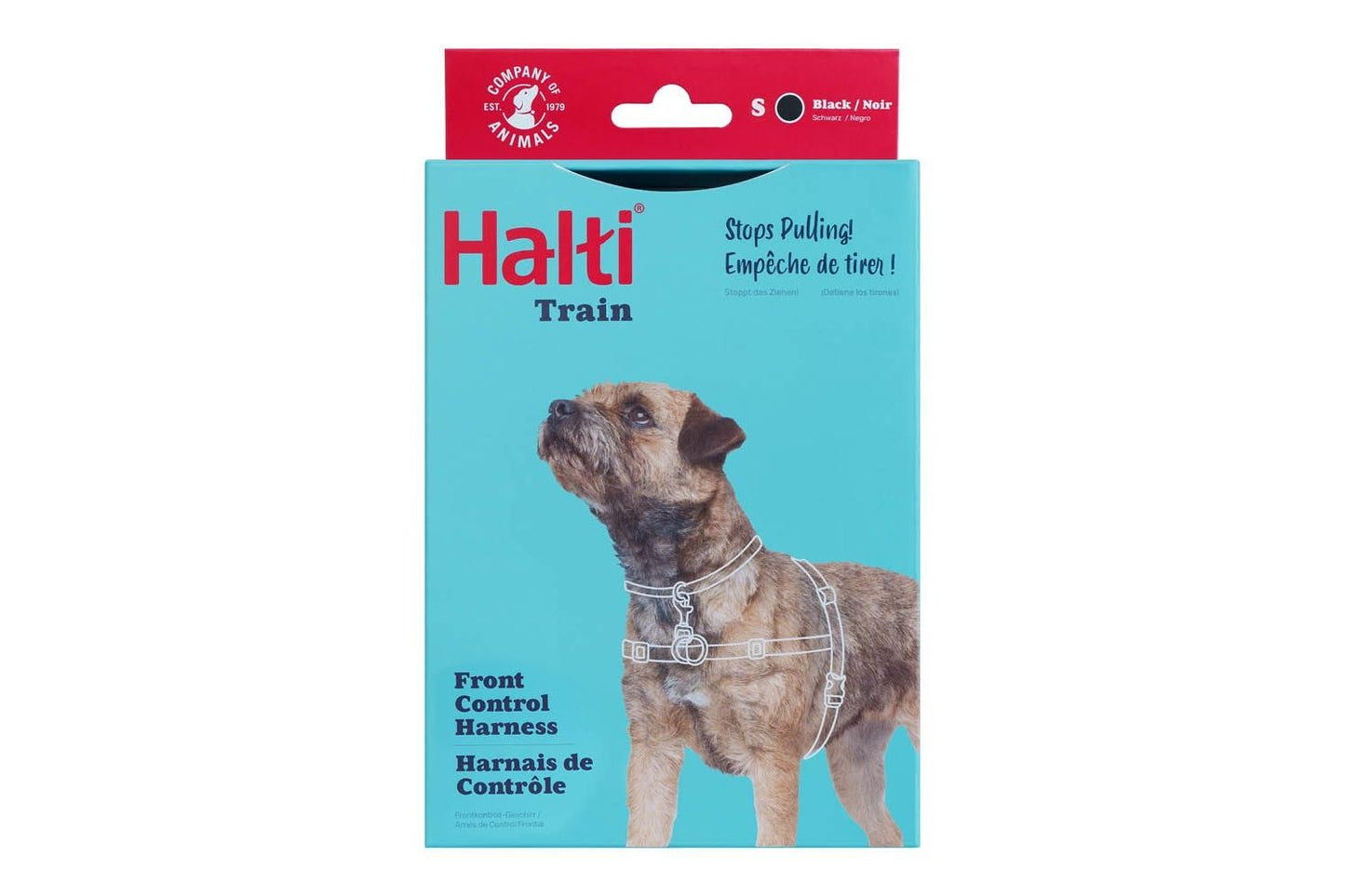  Halti Front Dog Harness Black & Red