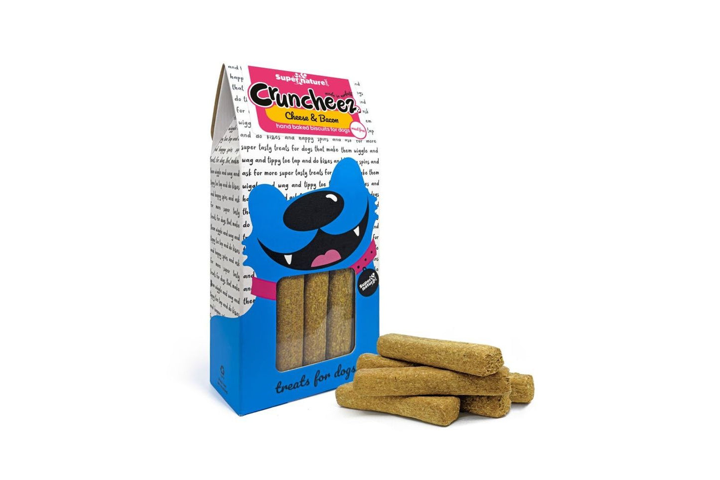  SuperNature Cruncheez Cheese & Bacon Dog Treats 250g
