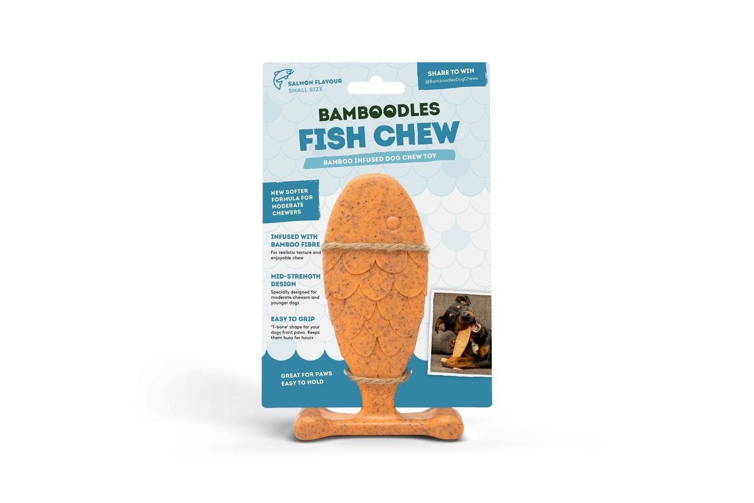  Bamboodles Fish Chew For Dogs Small