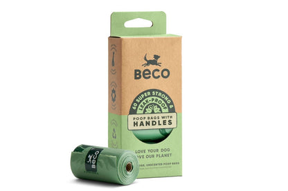  Beco Poop Bags Unscented With Handles