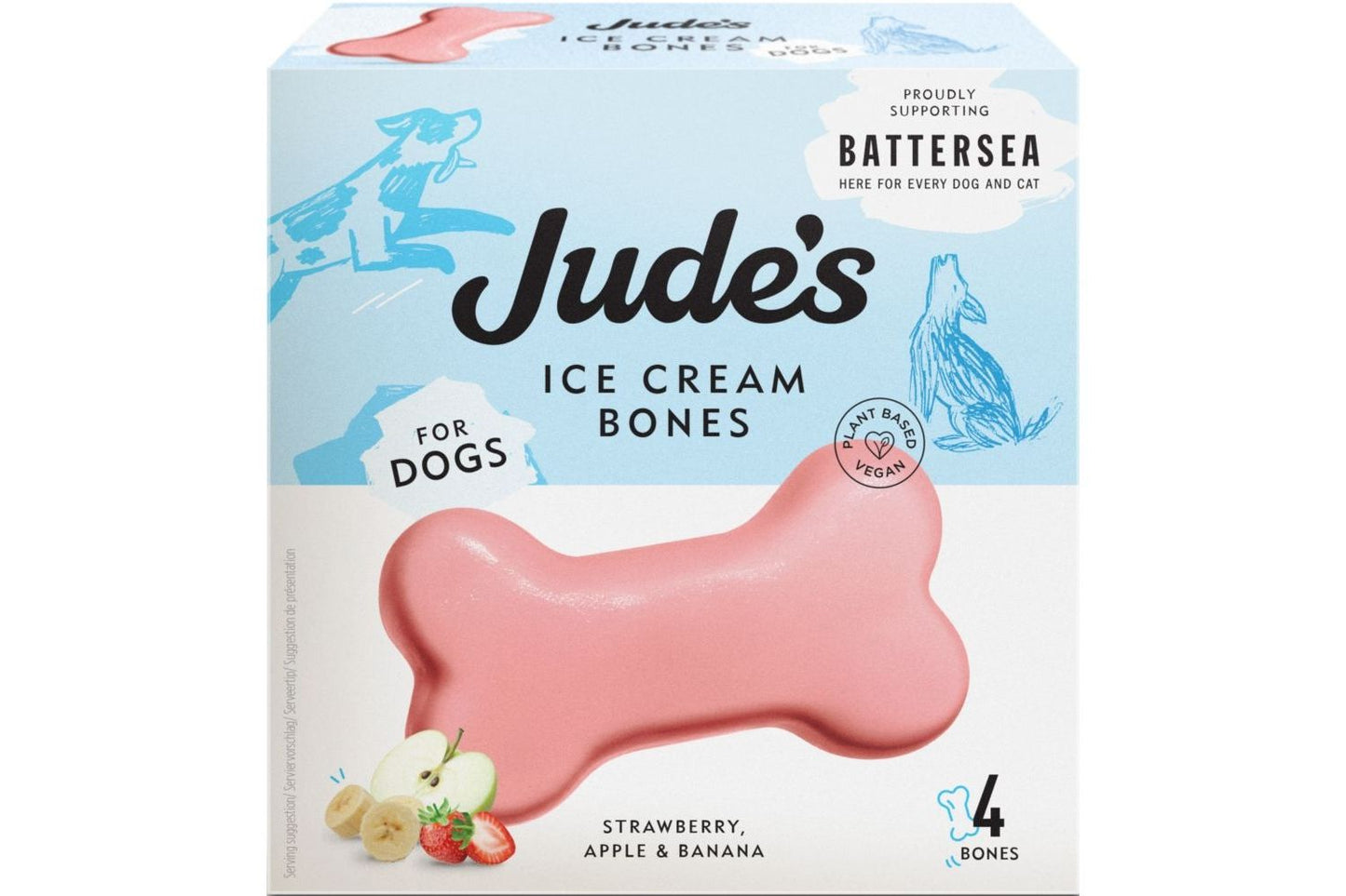  Judes Ice Cream Bones 4pk