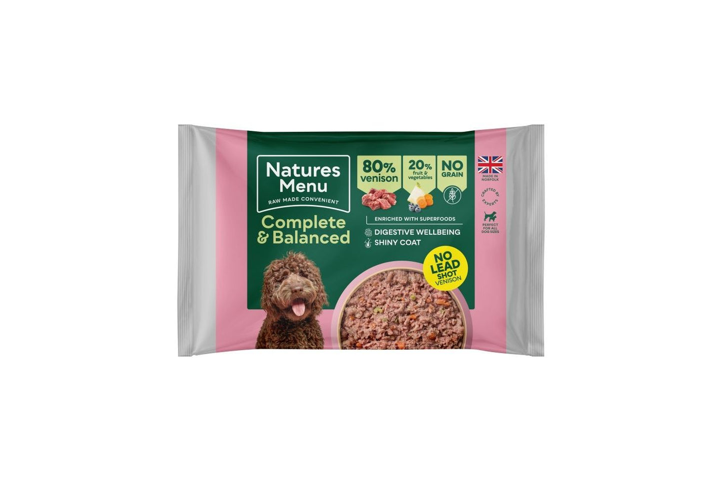  Natures Menu Complete & Balanced 80/20 Venison Block