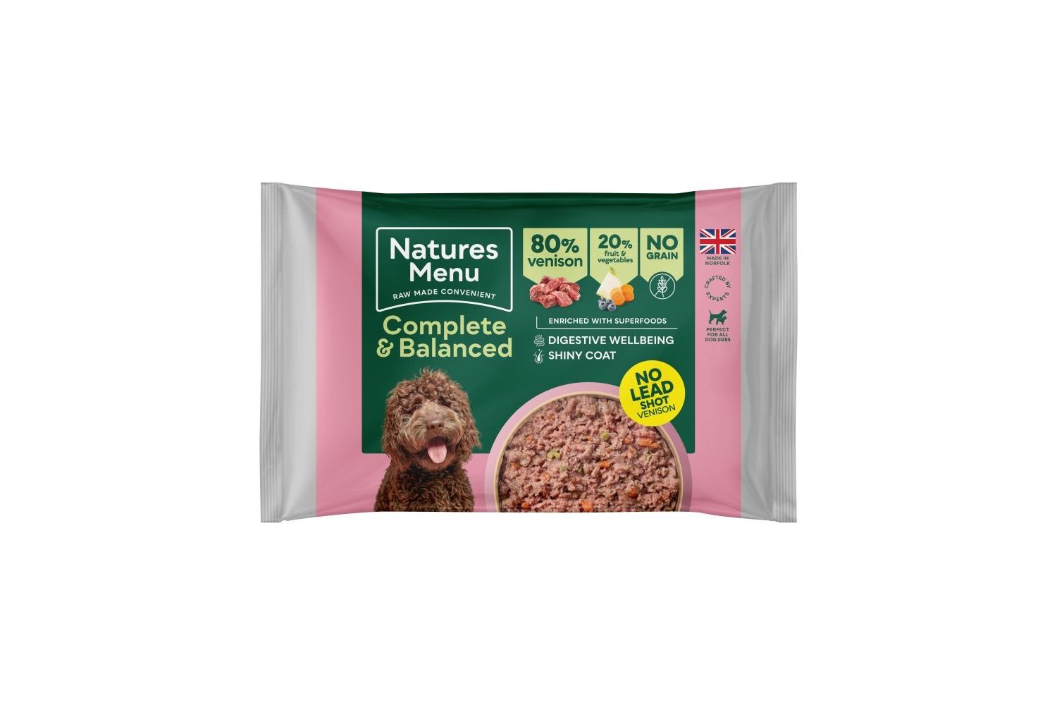  Natures Menu Complete & Balanced 80/20 Venison Block