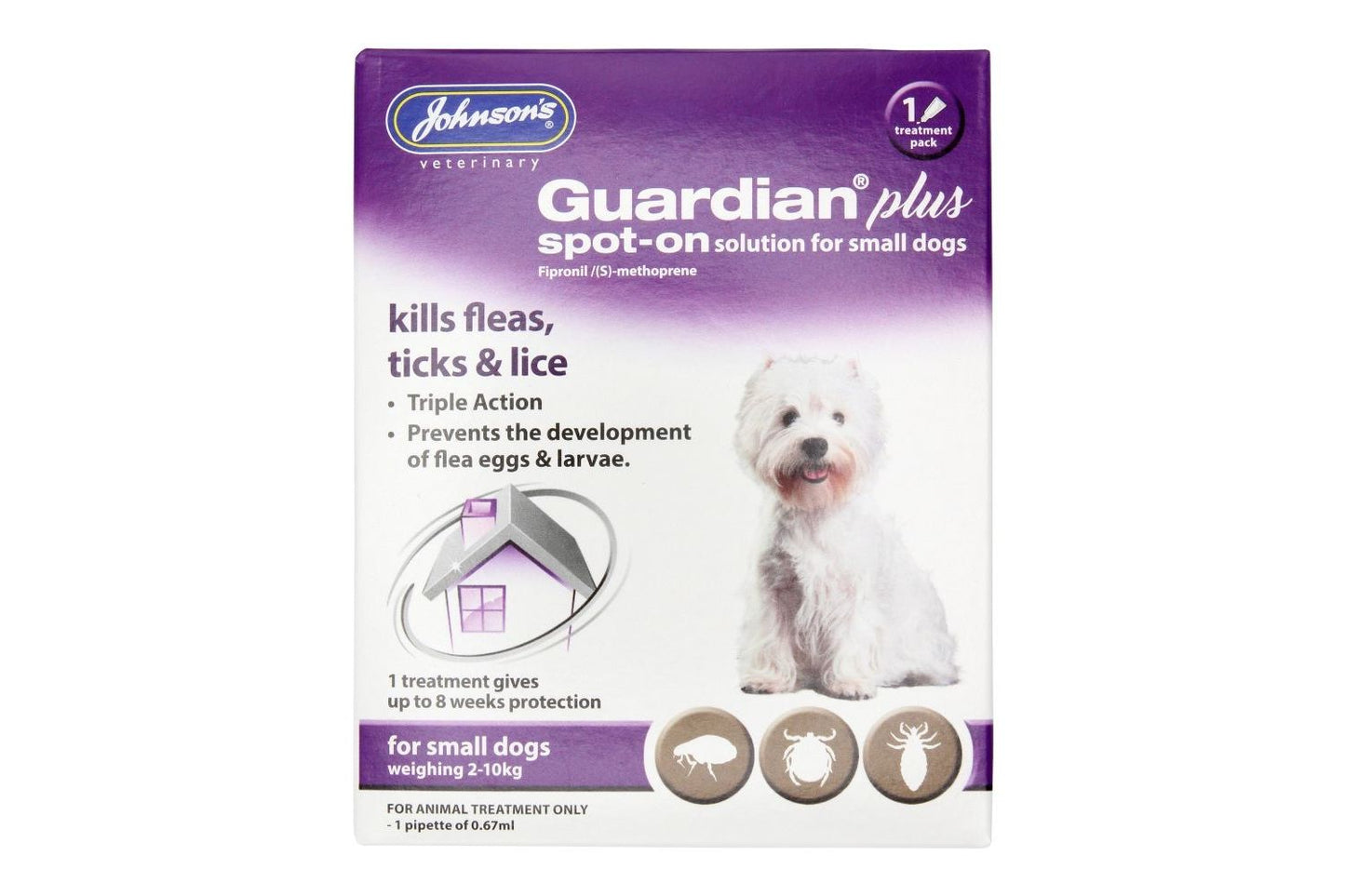  Johnson's Guardian Plus Spot-On Small Dog