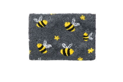  Vetbed Non Skip Charcoal & Yellow Bees