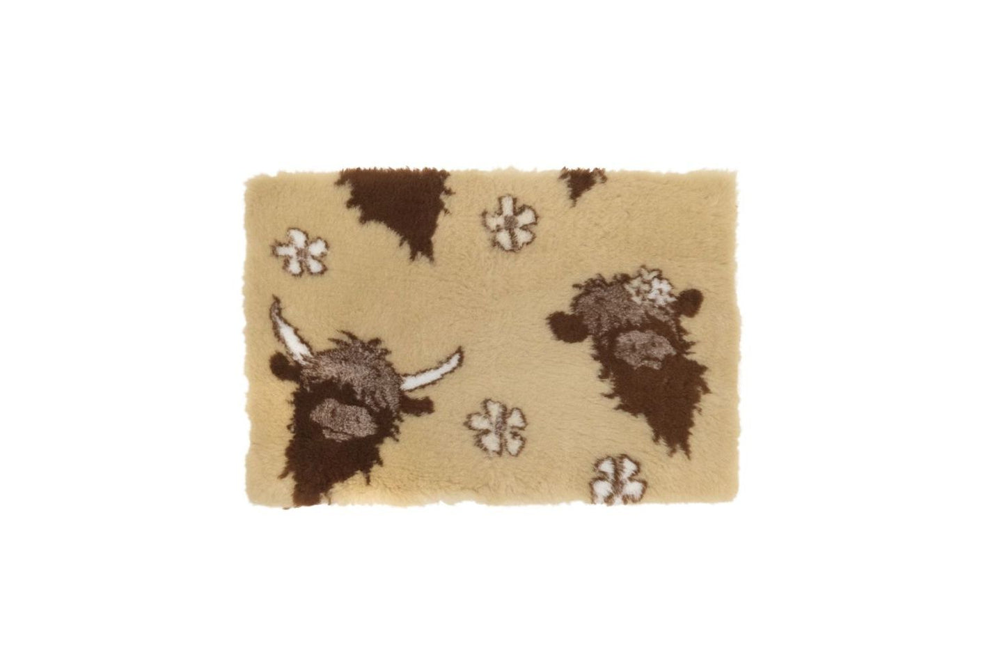  Vetbed Non Slip Beige & Highland Cows