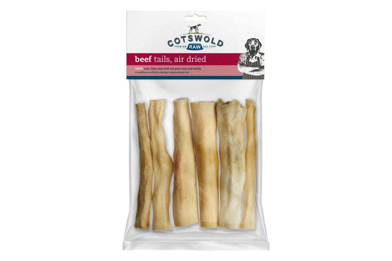  Cotswold Raw Beef Tails Dog Treats