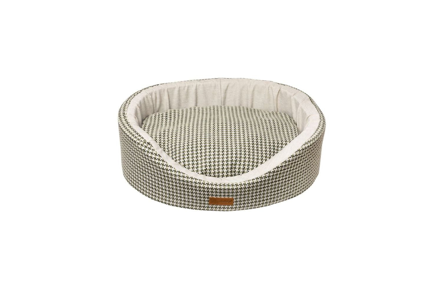  Dubex Parisian Goose Foot Check Dog Bed Green