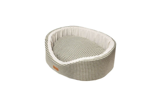  Dubex Parisian Goose Foot Check Green Dog Bed