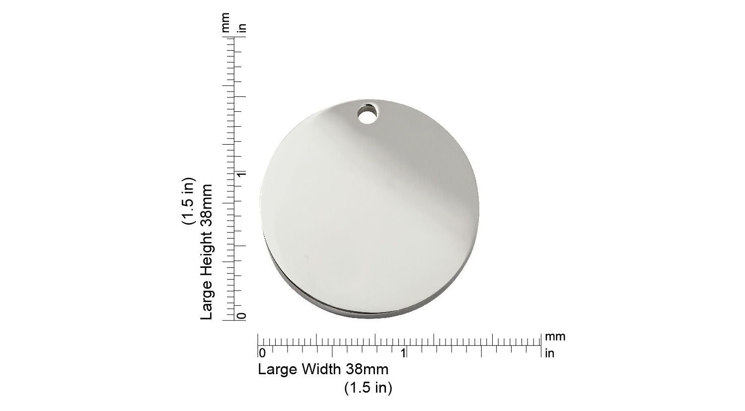  Red Dingo Diamante Paw Engraved Dog Tag Circle