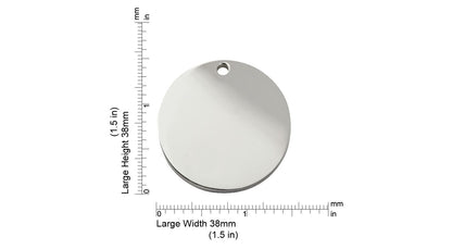  Red Dingo Diamante Paw Engraved Dog Tag Circle