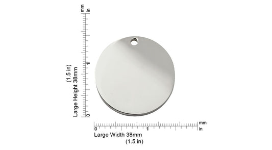  Red Dingo Diamante Paw Engraved Dog Tag Circle