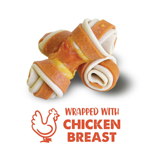  Zeus Better Bones Chicken Wrapped Bone Dog Treats (24 Pack)