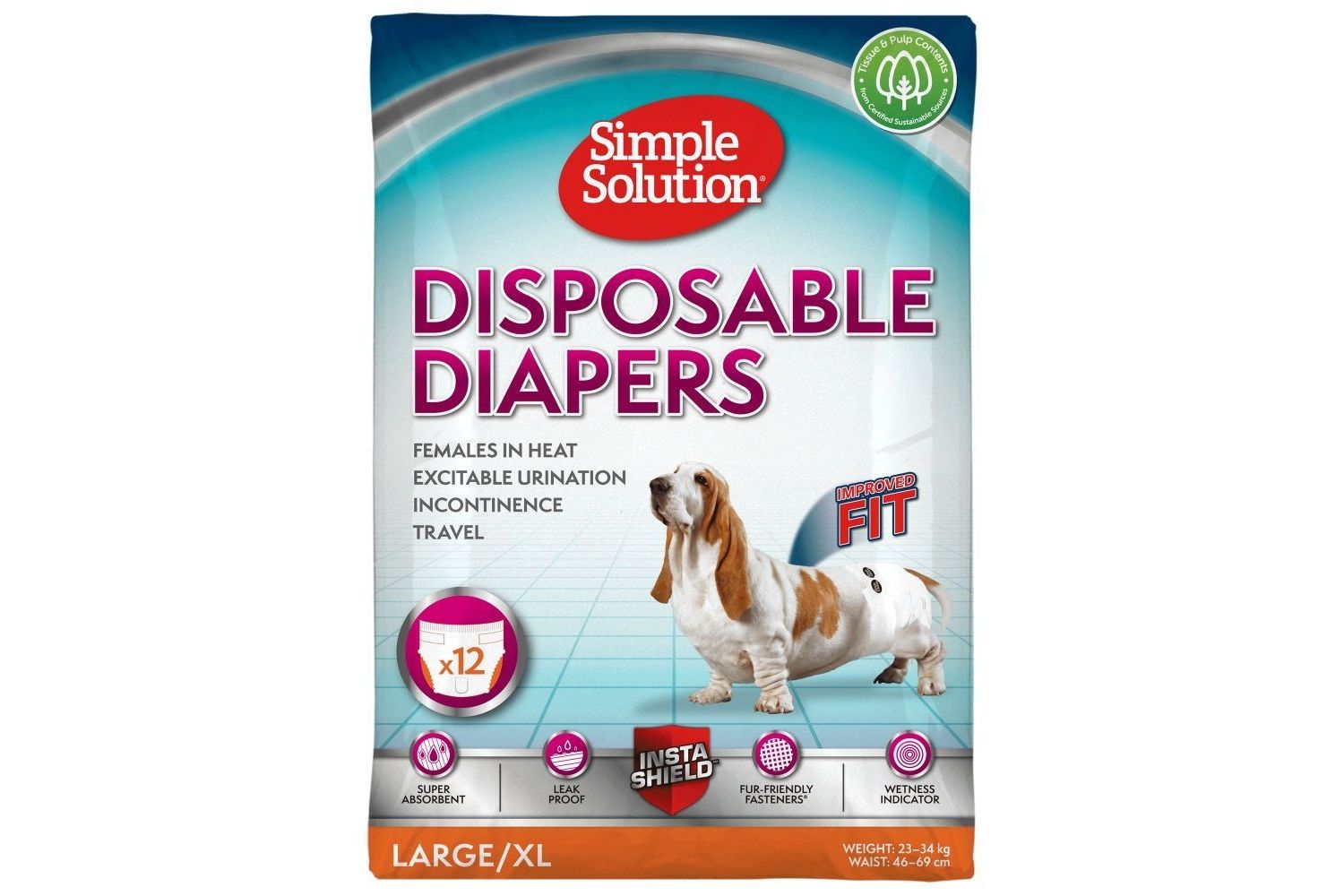  Simple Solution Dog Disposable Diapers / Sanitary Pants