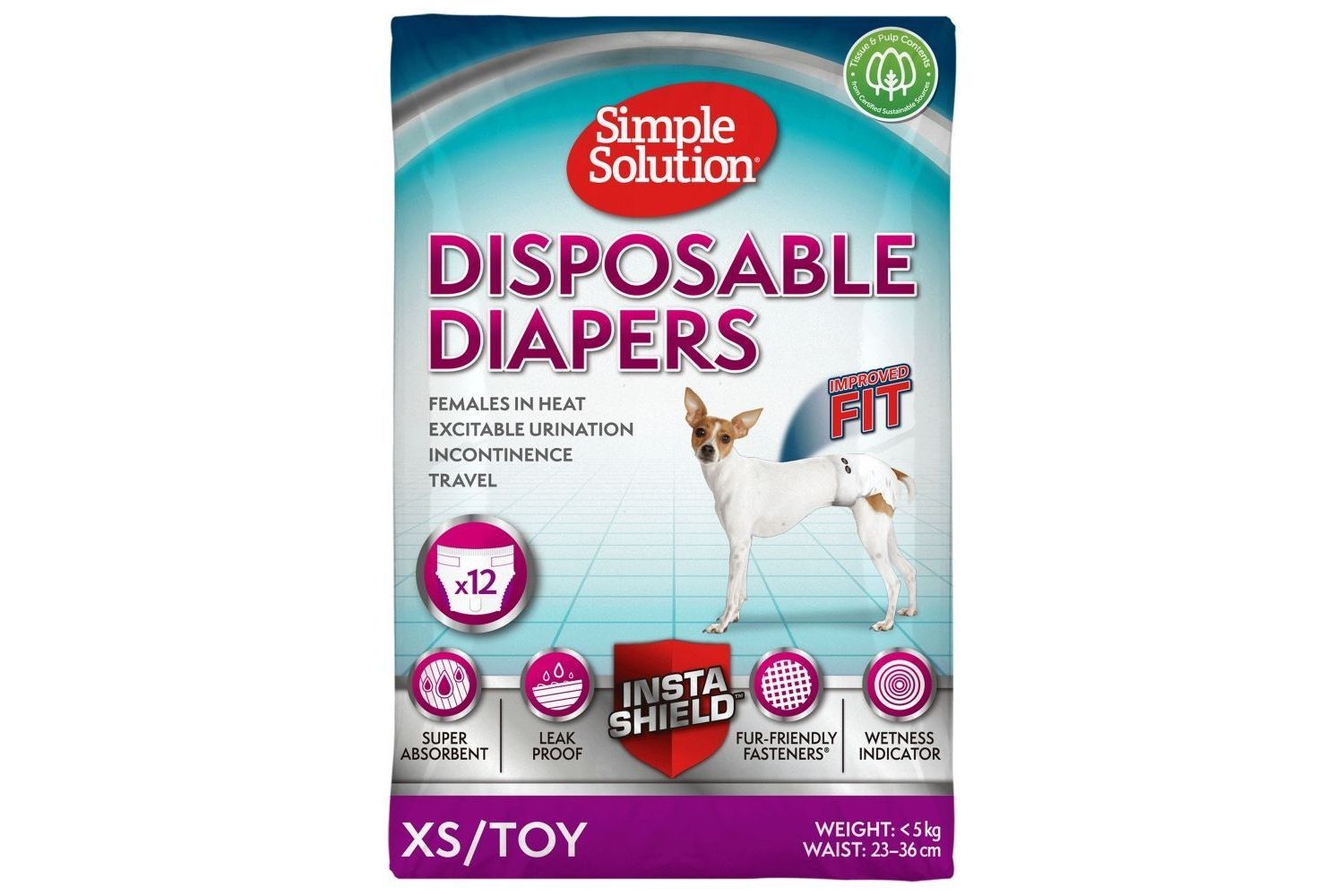 Simple Solution Dog Disposable Diapers / Sanitary Pants