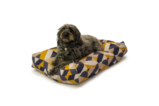  Danish Design Retreat Eco-Wellness Geometric Memory Foam Dog Bed