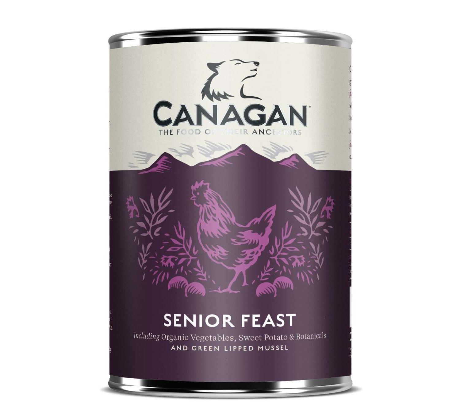 6 X 400g Canagan Senior Feast Chicken And Turkey Wet Dog Food