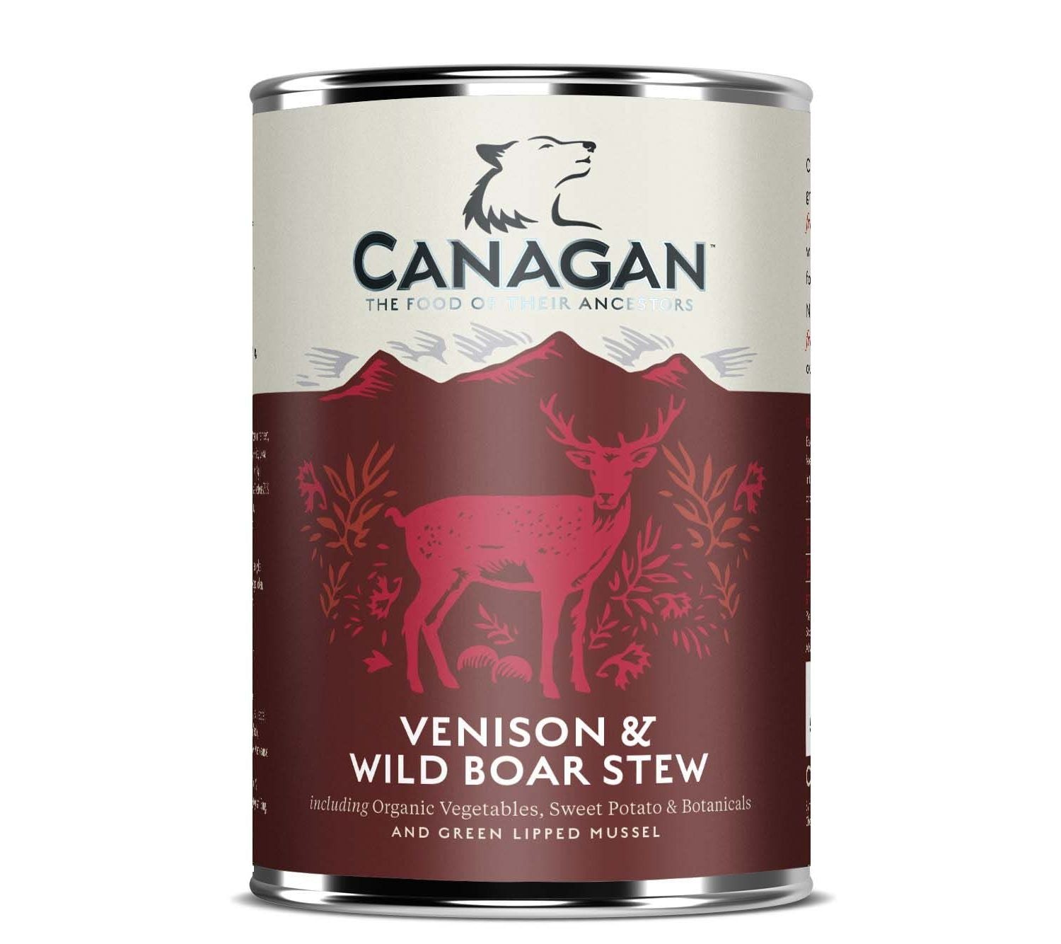  6 X 400g Canagan Venison & Wild Boar Stew Wet Dog Food