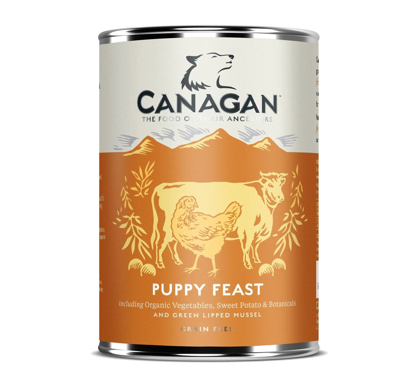  6 X 400g Canagan Puppy Feast Chicken Wet Dog Food