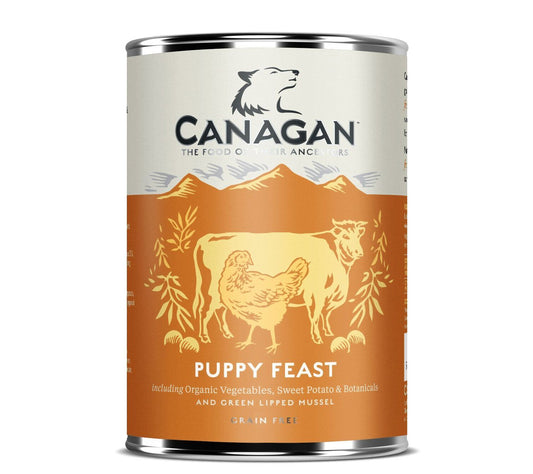  6 X 400g Canagan Puppy Feast Chicken Wet Dog Food