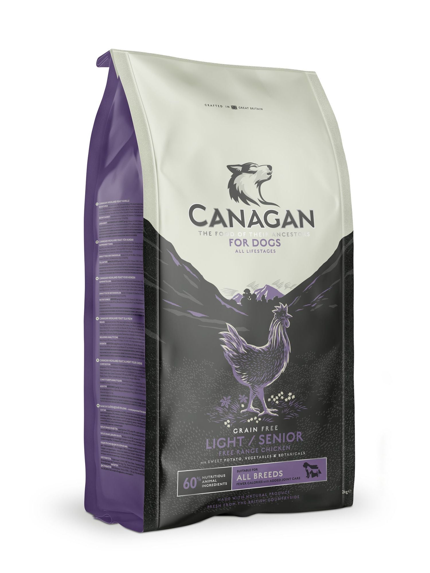  Canagan Free-Range Chicken Light / Senior Grain Free Dog Food