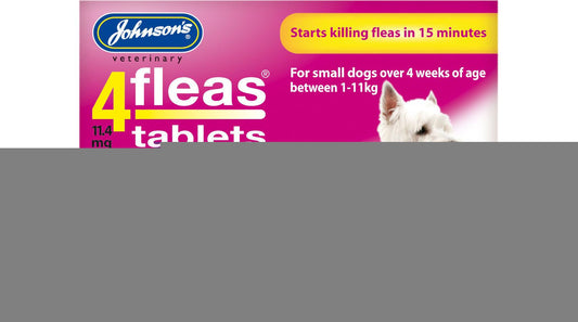  Johnson's 4fleas Tablets For Dogs & Puppies - Up To 11kg - 6 Treatments