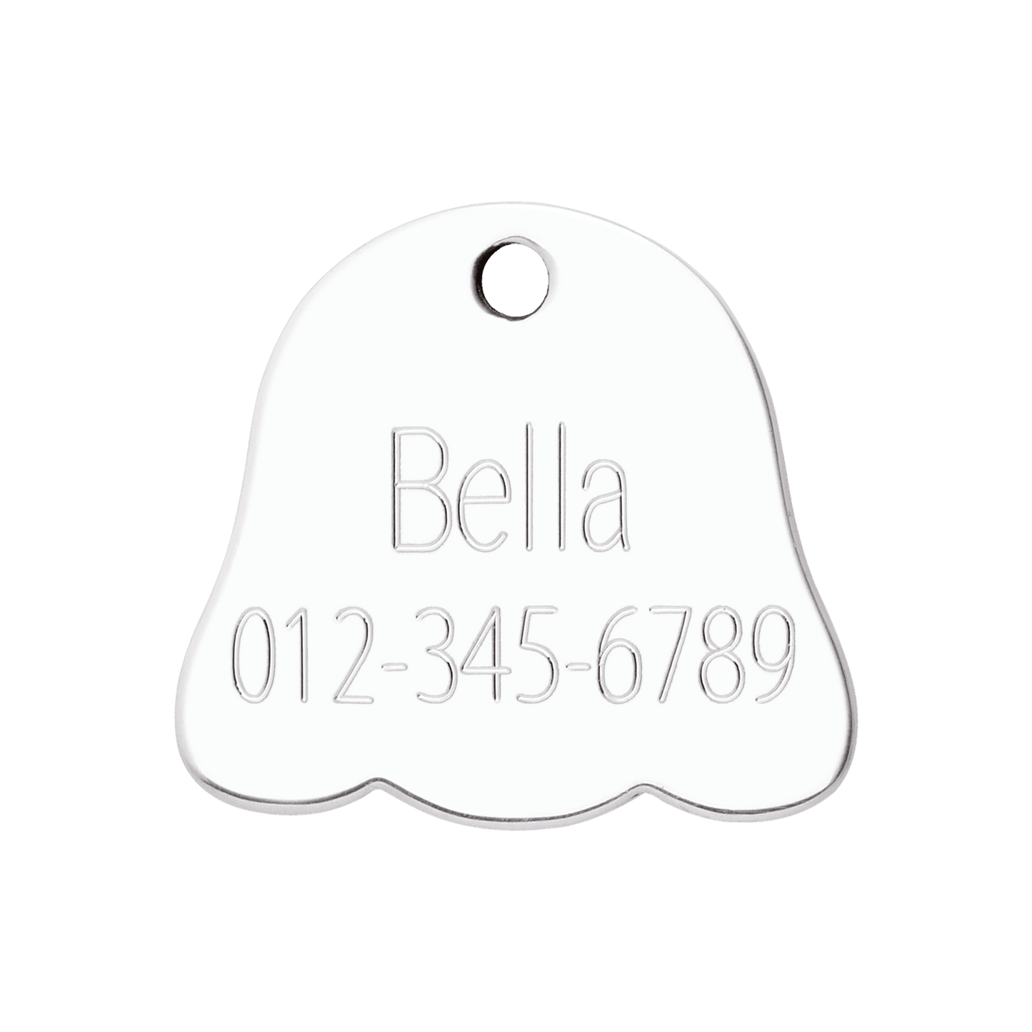  Red Dingo Stainless Steel Engraved Dog Tag Dog Face