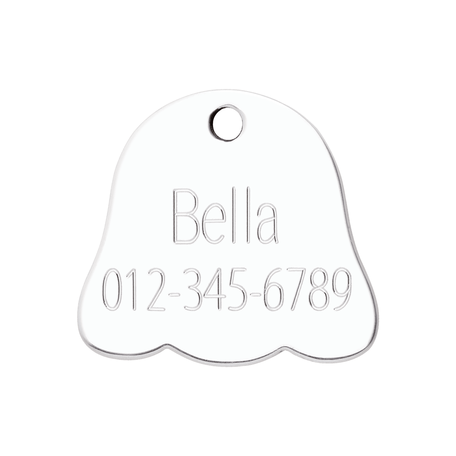  Red Dingo Stainless Steel Engraved Dog Tag Dog Face