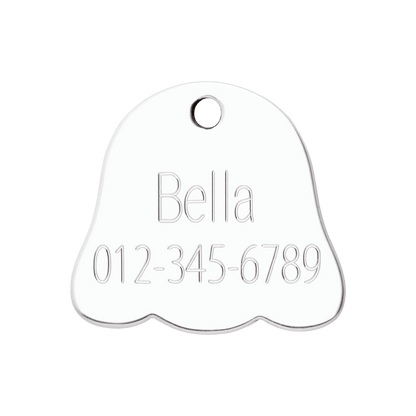  Red Dingo Stainless Steel Engraved Dog Tag Dog Face