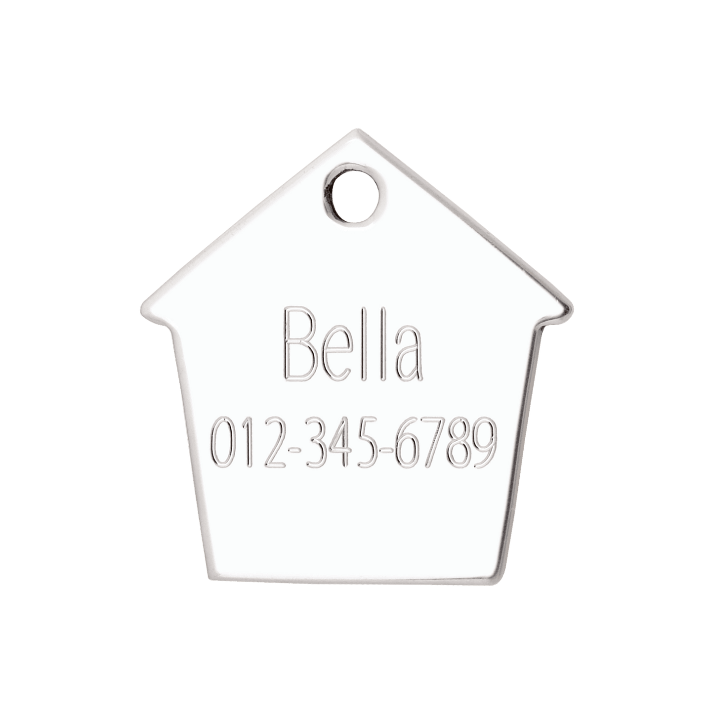  Red Dingo Stainless Steel Engraved Dog Tag Dog House