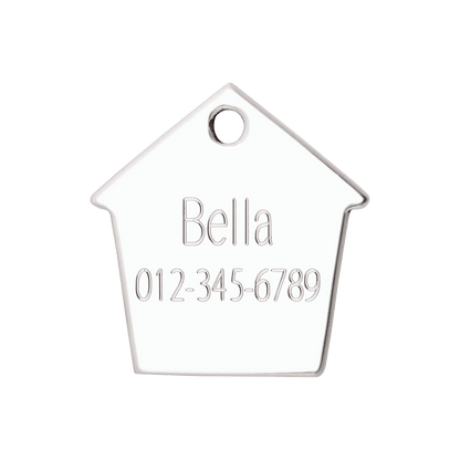  Red Dingo Stainless Steel Engraved Dog Tag Dog House